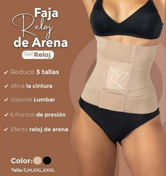 Faja Cinturilla Reloj De Arena
